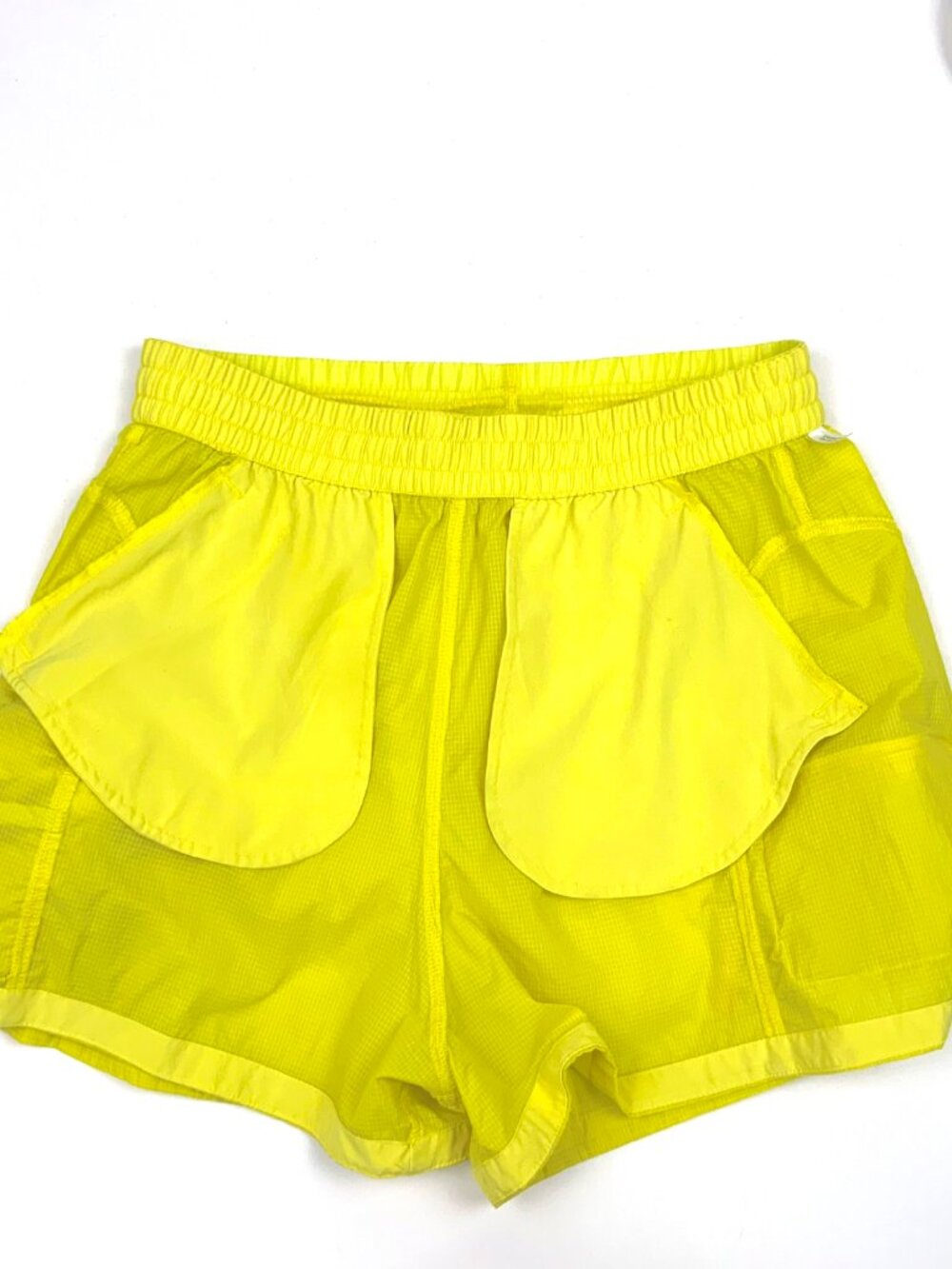 Outdoor Voices Yellow Windbreaker 3" Shorts Sz M - Picture 11 of 16